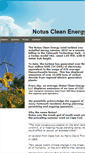 Mobile Screenshot of notuscleanenergy.com
