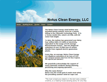 Tablet Screenshot of notuscleanenergy.com